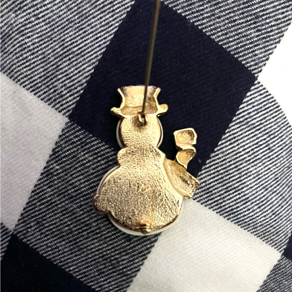 Liz Claiborne Snowman ⛄️ Pin. Vintage - Picture 7 of 13